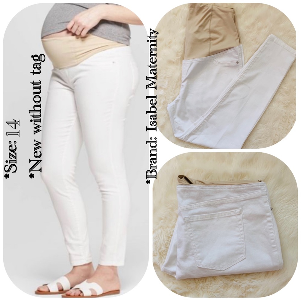 ⭐️Maternity White Skinny size: 14